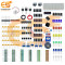 Combo of Electronic Components Project Kit or Breadboard | Capacitor | Resistor | LED & | Switch | Comes in a Box